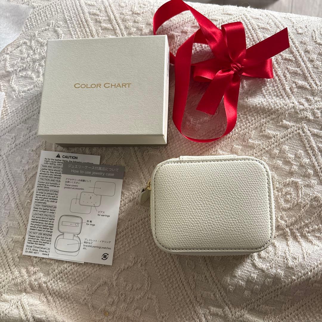カラーチャート　ジュエリーケース　伊東屋　新品未使用　シェルホワイト　箱付き