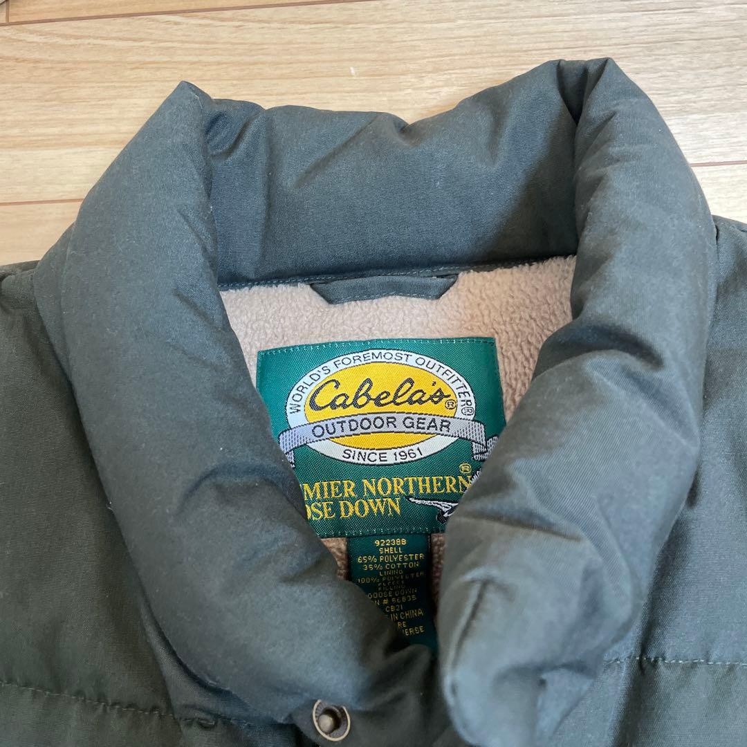 Cabela's/カベラス　グースダウンベスト オリーブグリーンダウンベスト