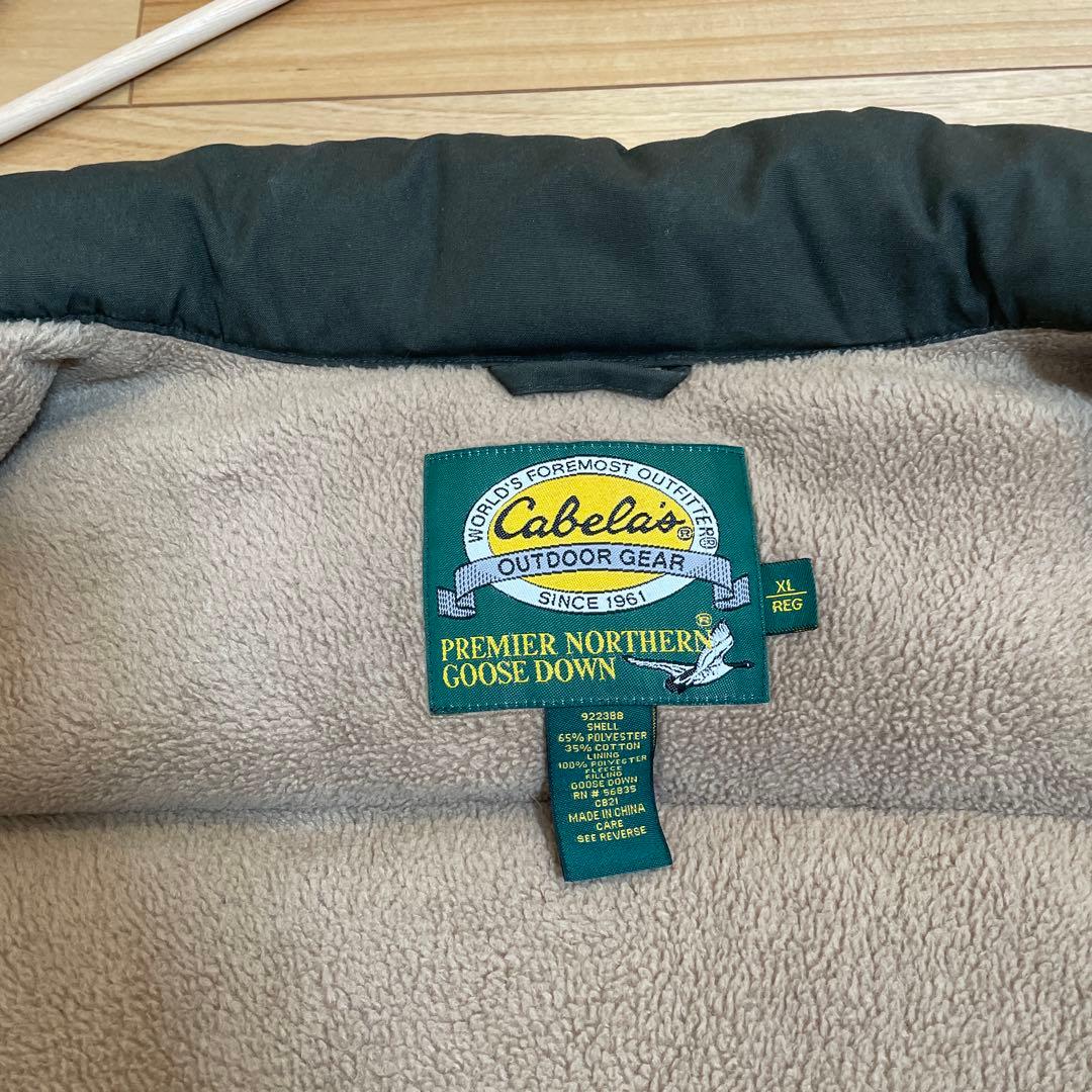 Cabela's/カベラス　グースダウンベスト オリーブグリーンダウンベスト
