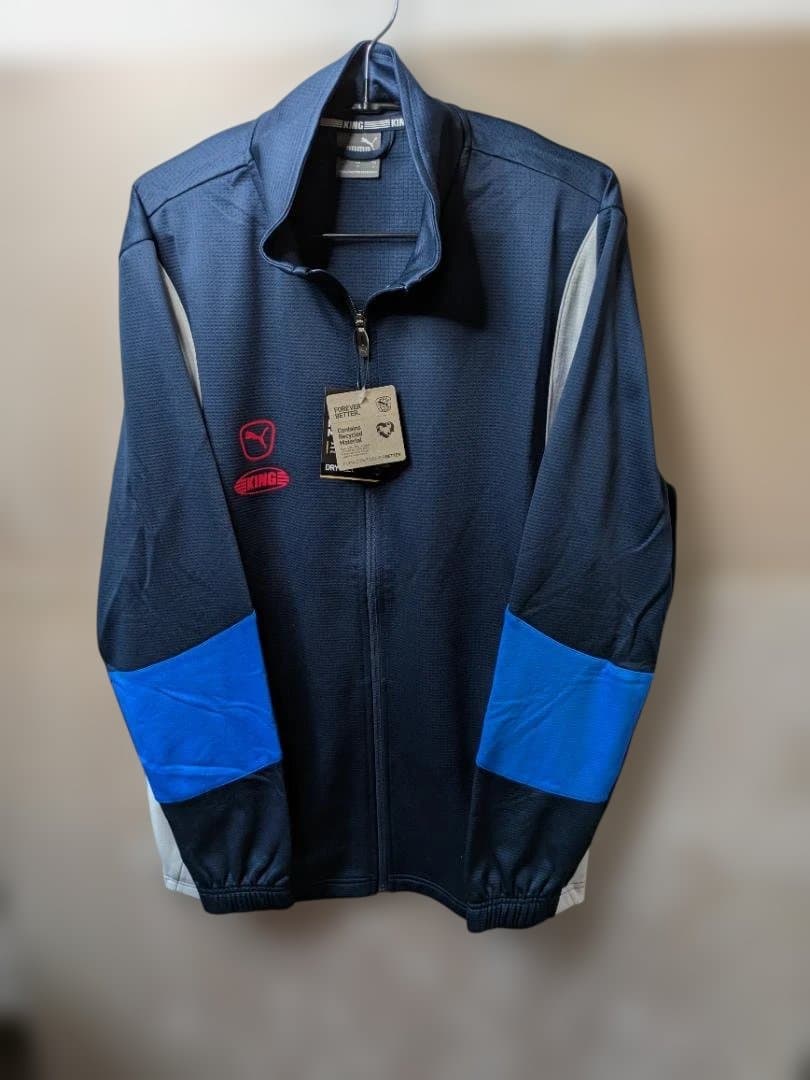 PUMAメンズキングプロトラックジャケットLサイズカラーネイビーブルー