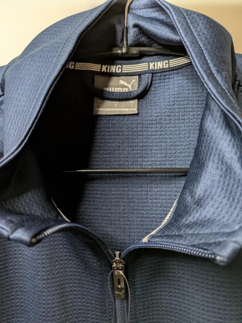 PUMAメンズキングプロトラックジャケットLサイズカラーネイビーブルー