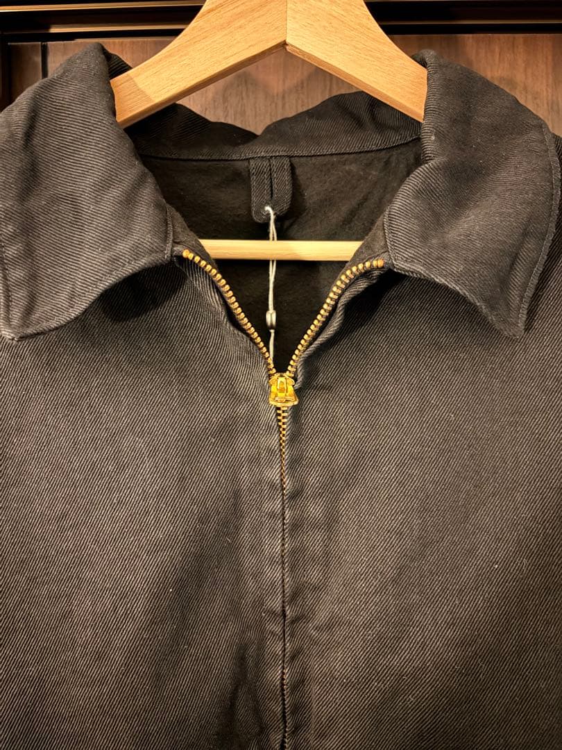 comoli ブラックデニムジップショートジャケット サイズ3