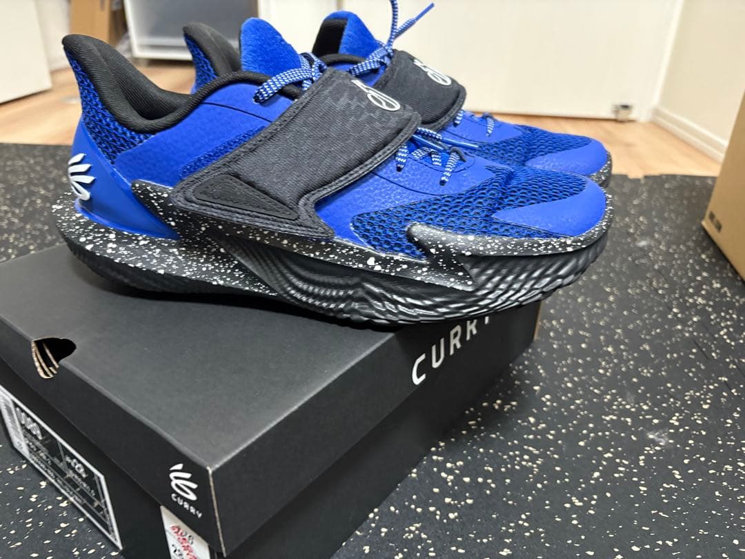 CURRY FOX2 青 メンズバスケットシューズ 28.0