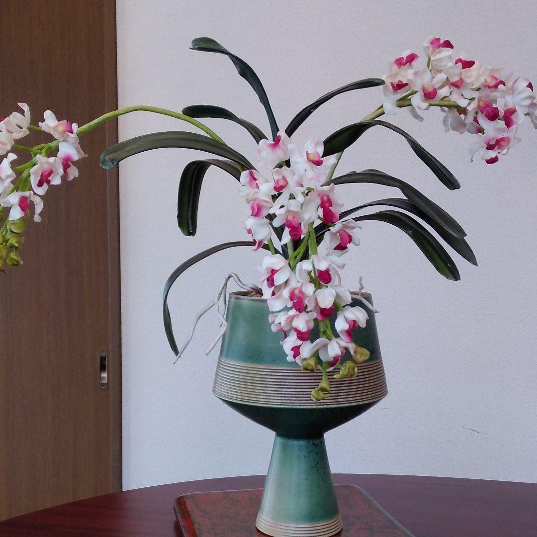 本物そっくり蘭のアートフラワー　鉢植え世界で一つ