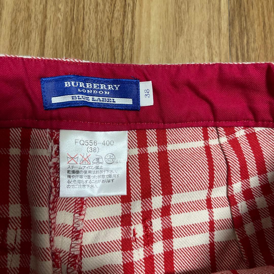 BURBERRY BLUE LABEL チェックパンツ 38