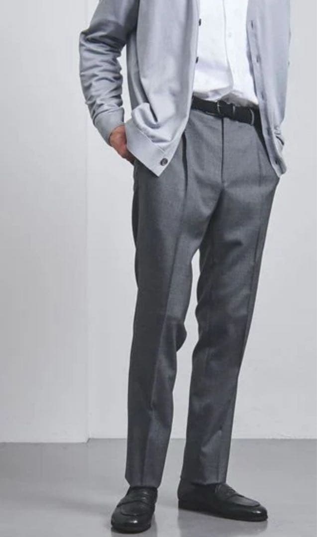 UNITED ARROWS トロピカルクリース テーパード パンツ