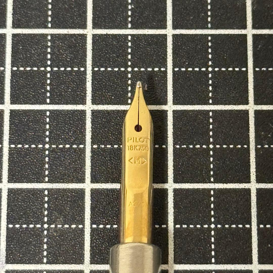 【ジャンク】パイロット 万年筆 キャップレス ブルー 18K M