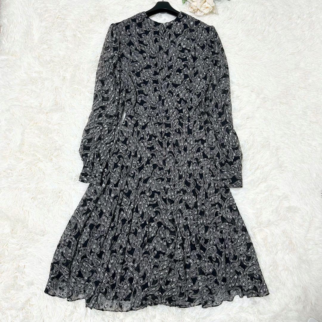 KIMIJIMA 君島一郎 ヴィンテージ ペイズリー柄ワンピース カシュクール