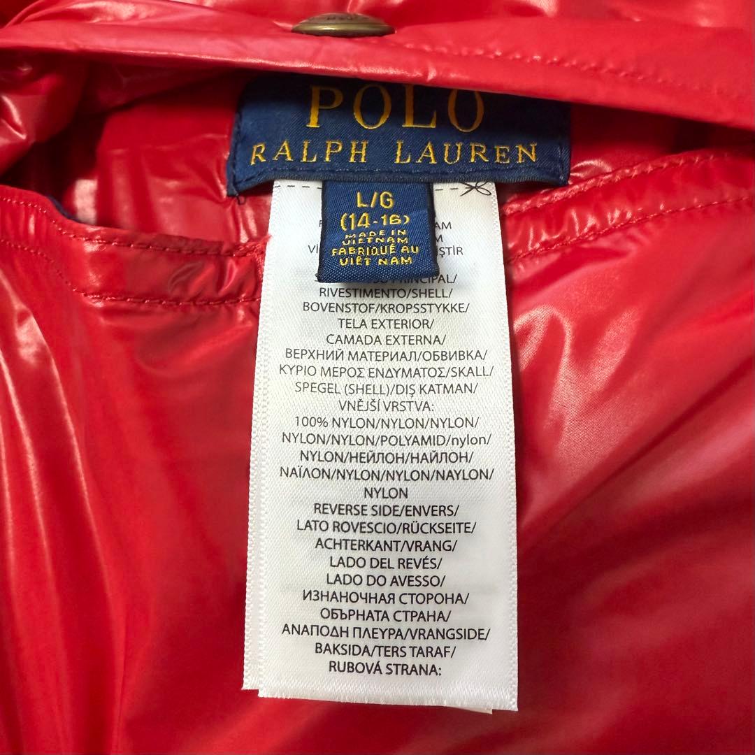 POLO★ポロラルフローレン★ダウンベスト★リバーシブル★赤↔︎ネイビー/紺★SM