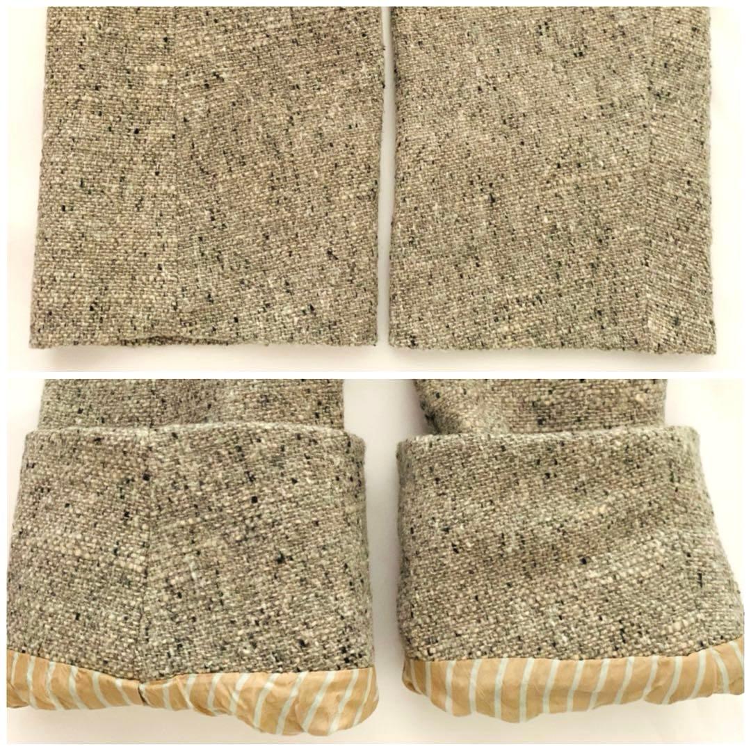 45R 洗えるコットン ツイード ジャケット 日本製 グレー