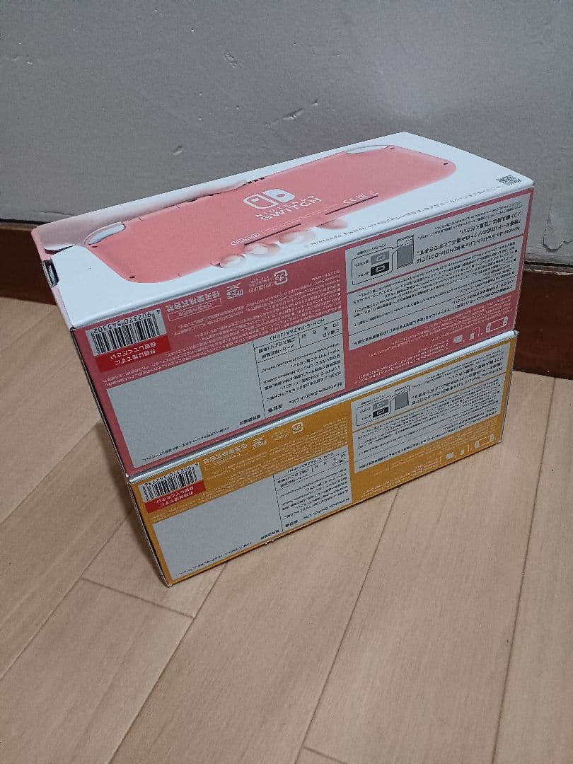 (新品未使用) Switch Lite イエロー・コ一ラル2台セット