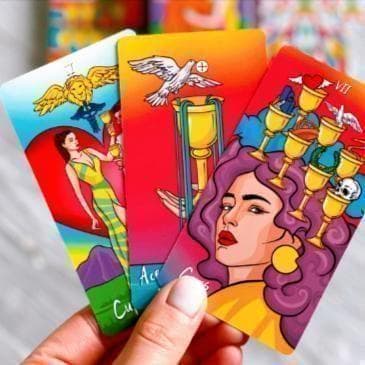超レア✨海外インディーズデッキ✨鮮やかな色彩のモダンタロットカード