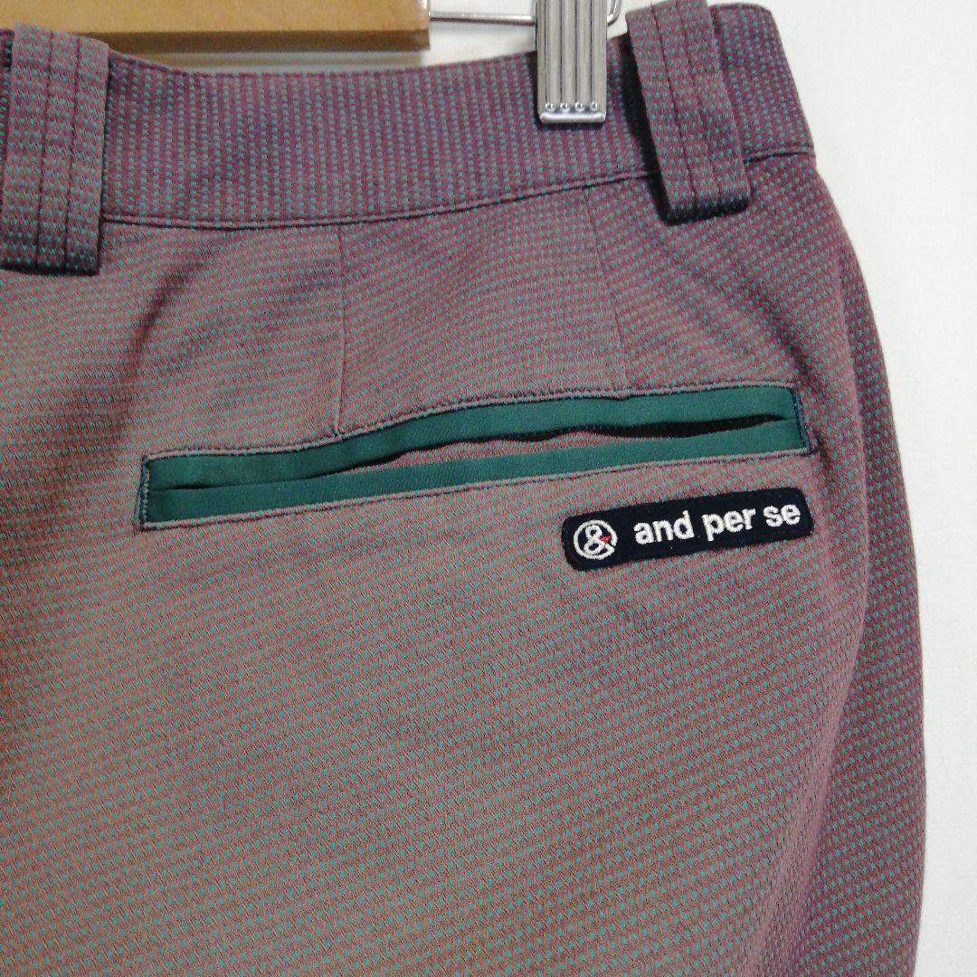 and per se ストレッチパンツ ゴルフウェア スラックス アンパスィ