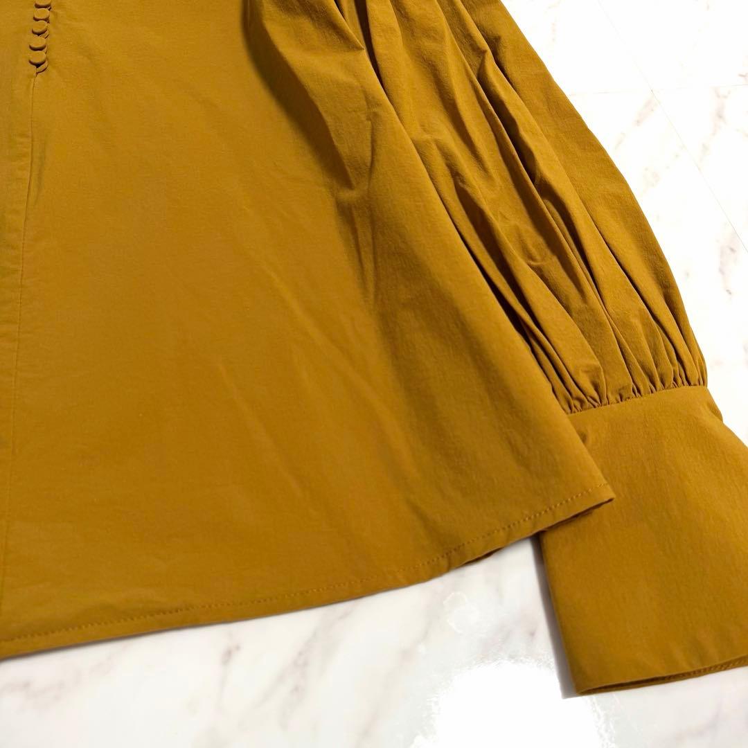 【新品タグ付き】完売品✨️アニュアンス シャーリング ボリュームブラウス キャメル