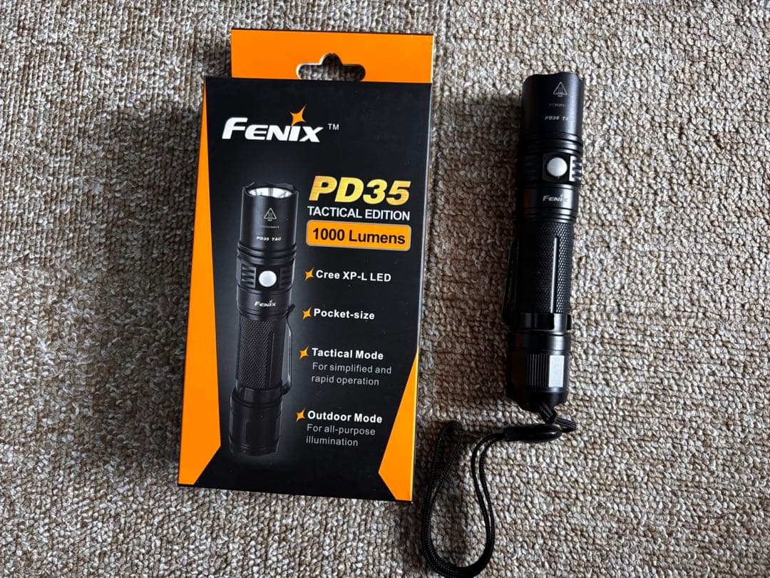 FENIX PD35 フラッシュライト 充電器バッテリーフルセット エクスター