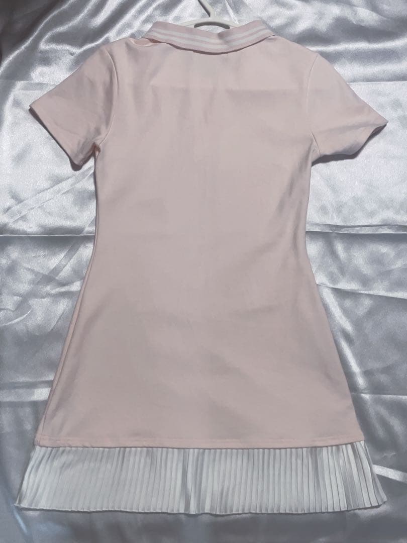♡美品♡ロゼミュ logo embroidery pleats polo op