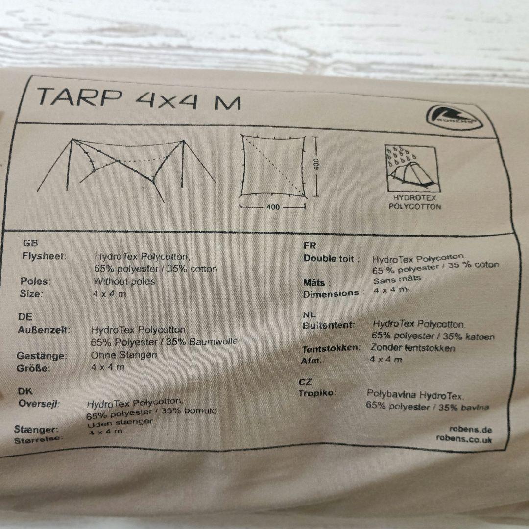ローベンスクロンダイクと未使用タープ4X4M