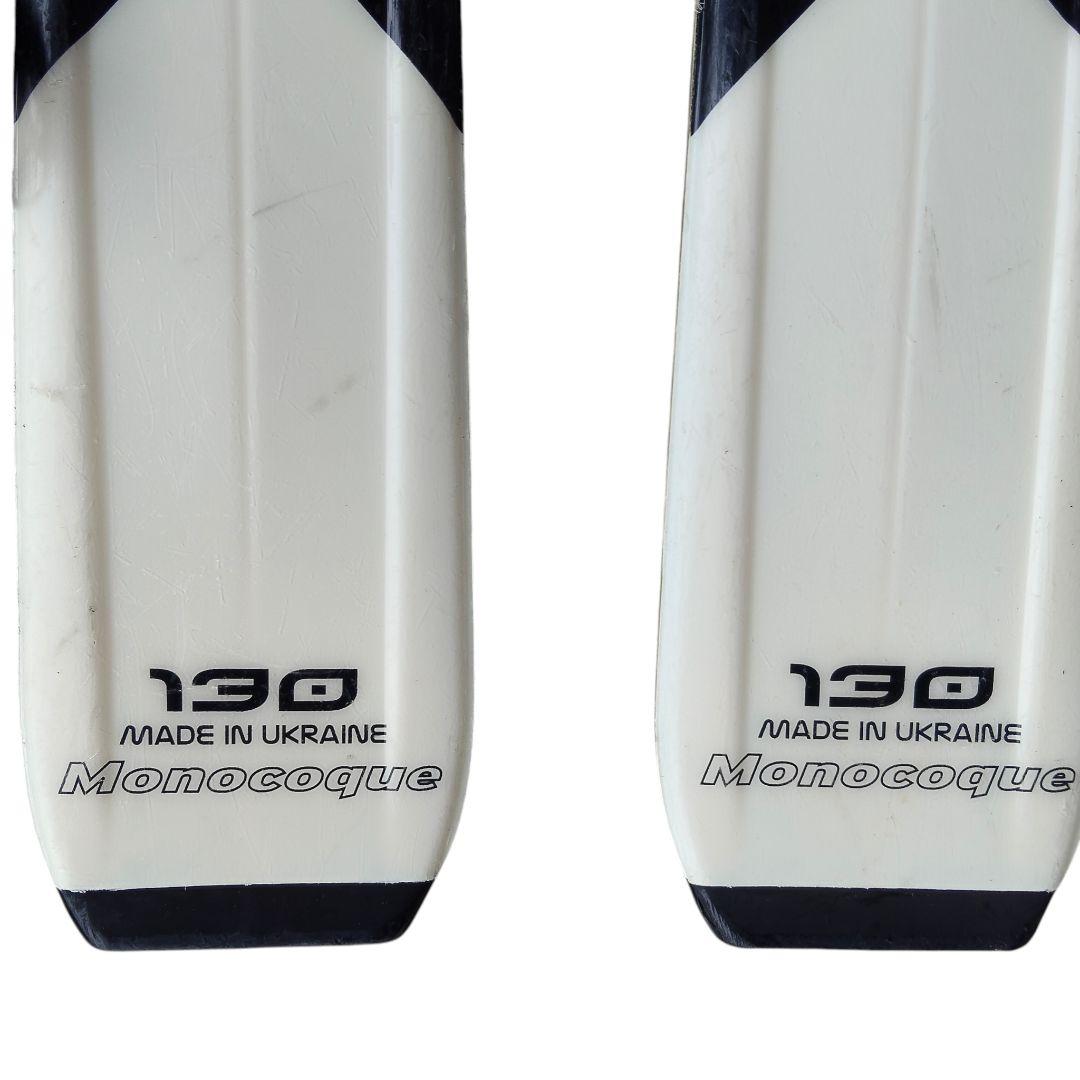 SALOMON 130cm スキー板 KIZAKI 90cmストックセット