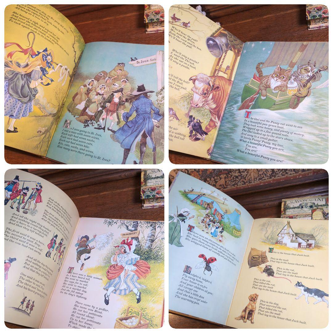 美しい挿絵の絵本　Time for a Rhyme 童謡集