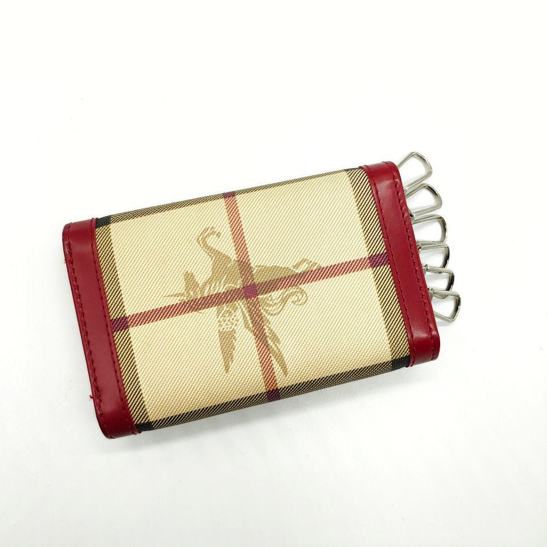 極美品 BURBERRY キーケース チェック柄 バーバリー