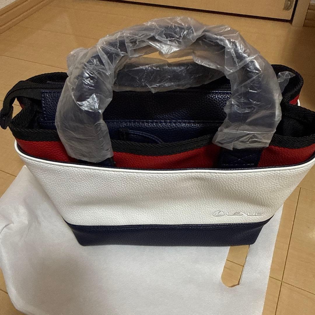 LEXUS ゴルフ トートバッグ ホワイト/ネイビー