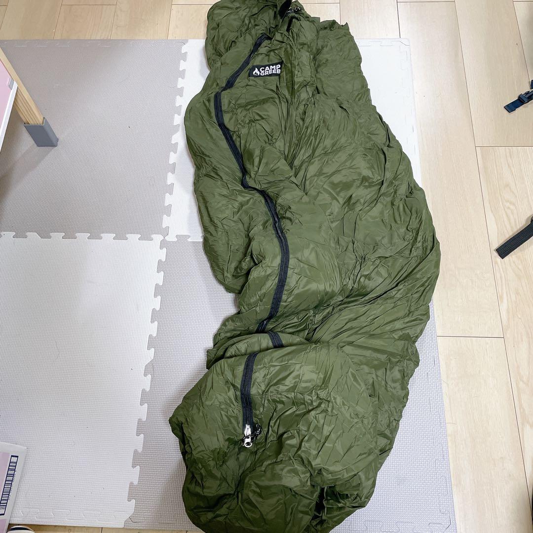 キャンプグリーブ 【国内ブランド】 シュラフ 春夏用 寝袋 ダウン マミー型