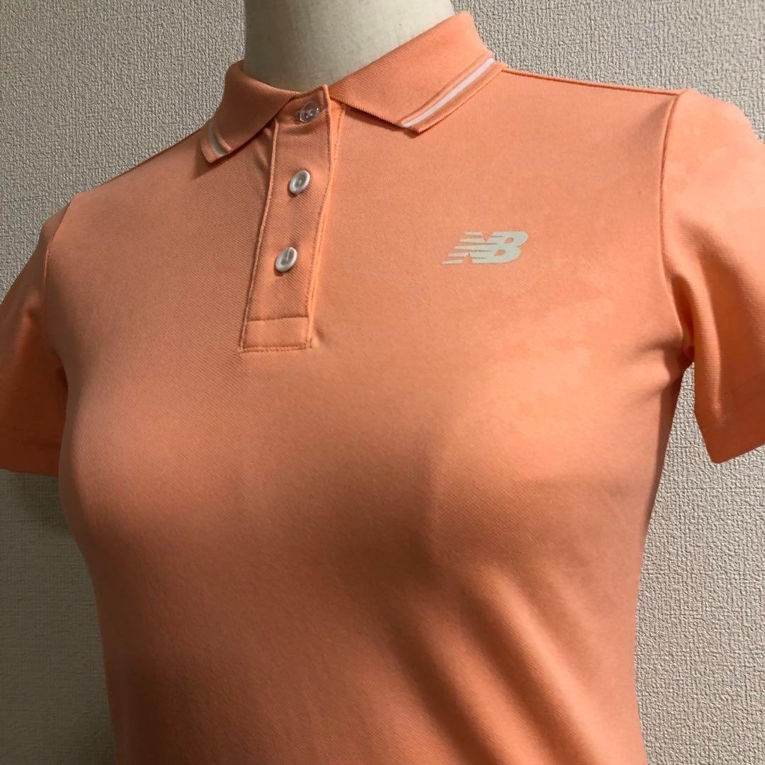 ニューバランスゴルフ スポーツ ポロシャツ ライトピンク 総柄 サイズ0