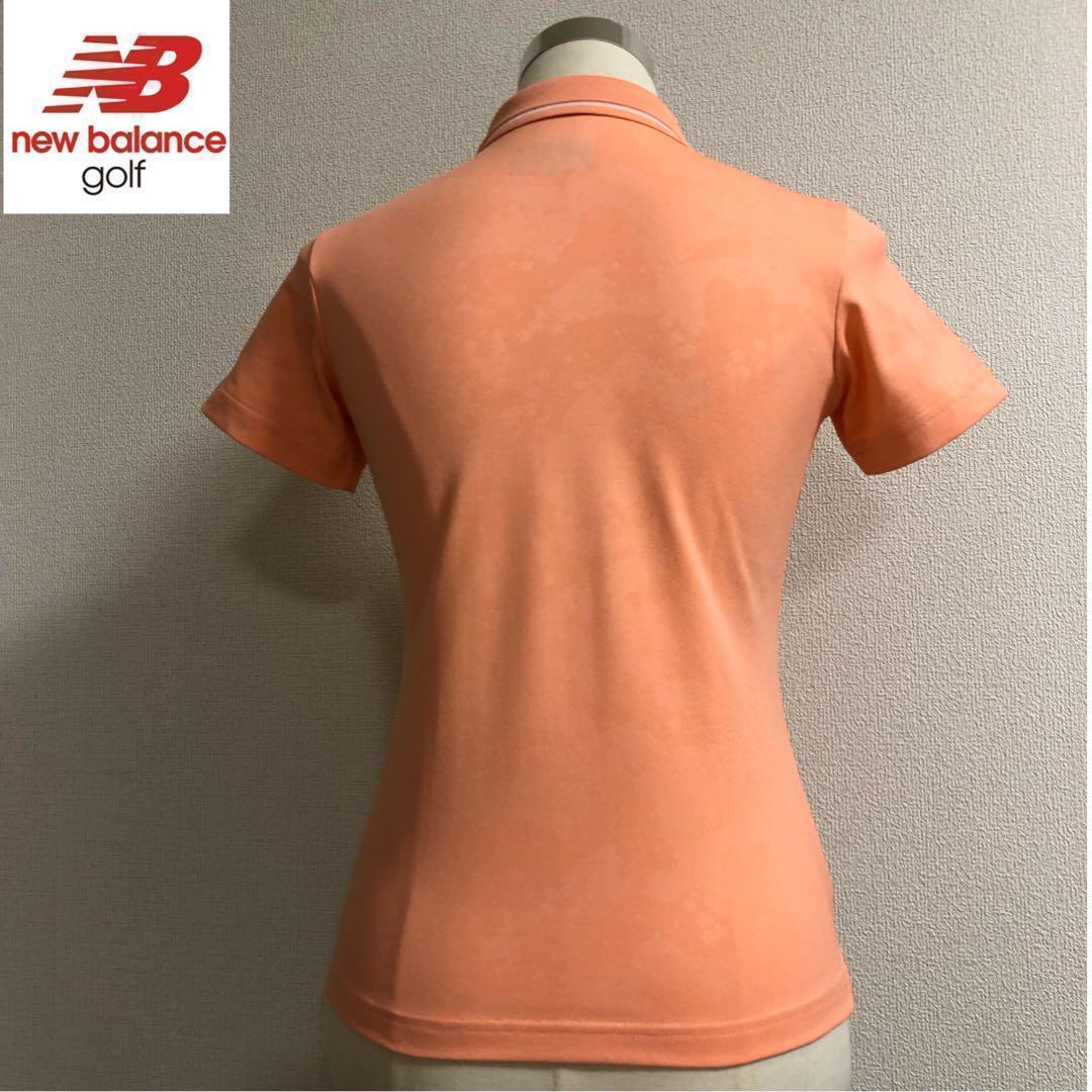 ニューバランスゴルフ スポーツ ポロシャツ ライトピンク 総柄 サイズ0