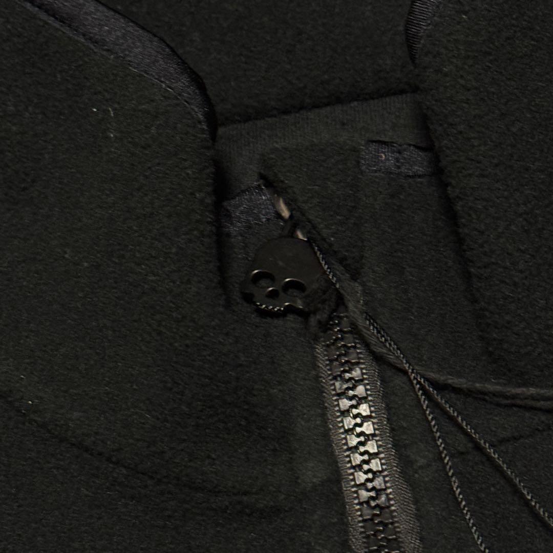 HYDROGEN GOLF フリース ジップジャケット ブラック メンズ XS