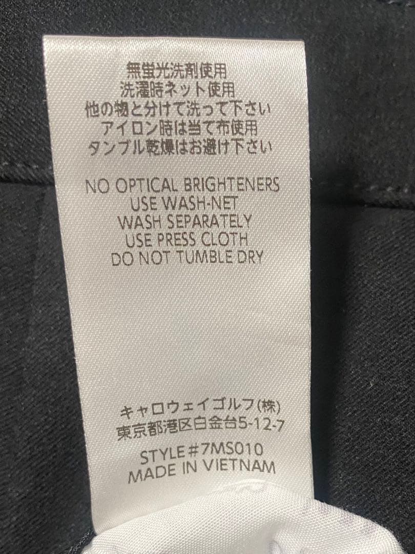 トラヴィスマシュー ゴルフパンツ　美品　ブラック