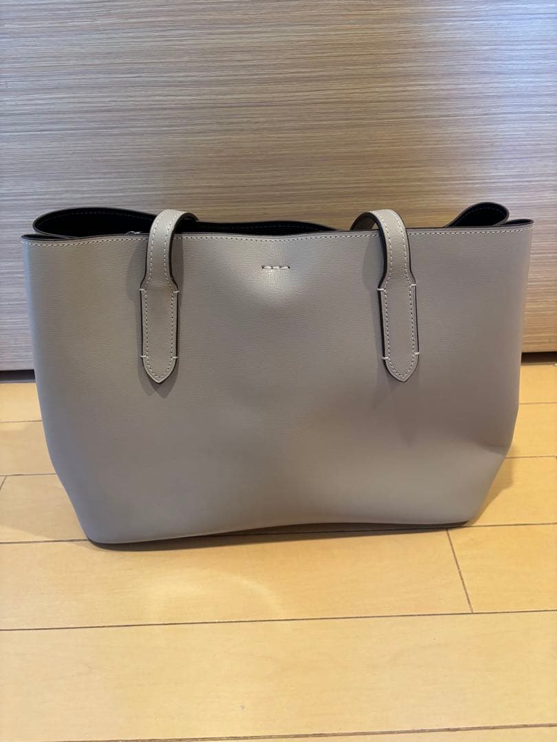 COACH グレー レザートートバッグ