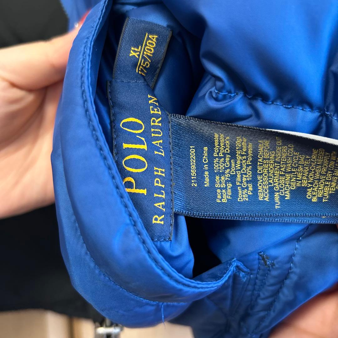 はるよこい　ポロ・ラルフ・ローレン ダウンベストリバーシブル　サイズXL