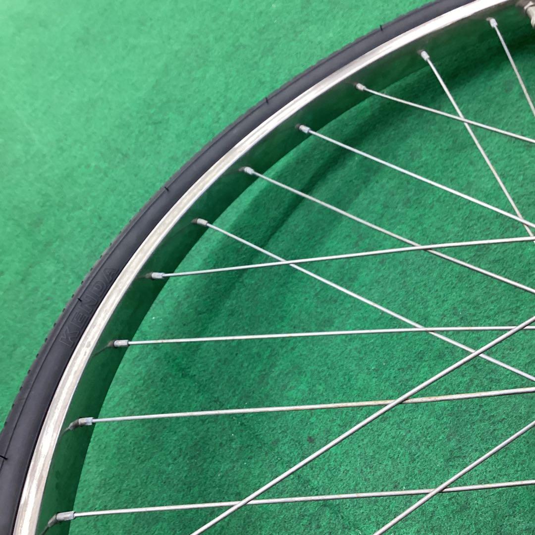 前輪 ステンレス リム 26×1-3/8 タイヤ付 J2 フロント ハブダイナモ