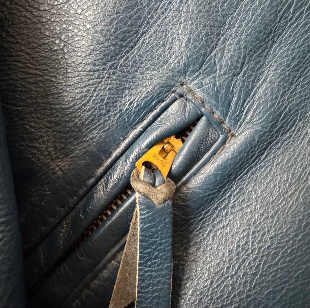 最終価格 Langlitz Leather ネイビー レア カスタムオーダー