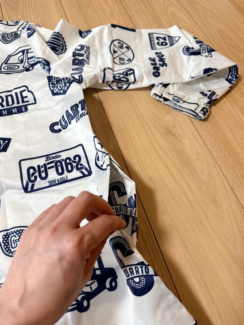 CUARTO UNITED ワッペン柄レインウエア/ワンピース　M