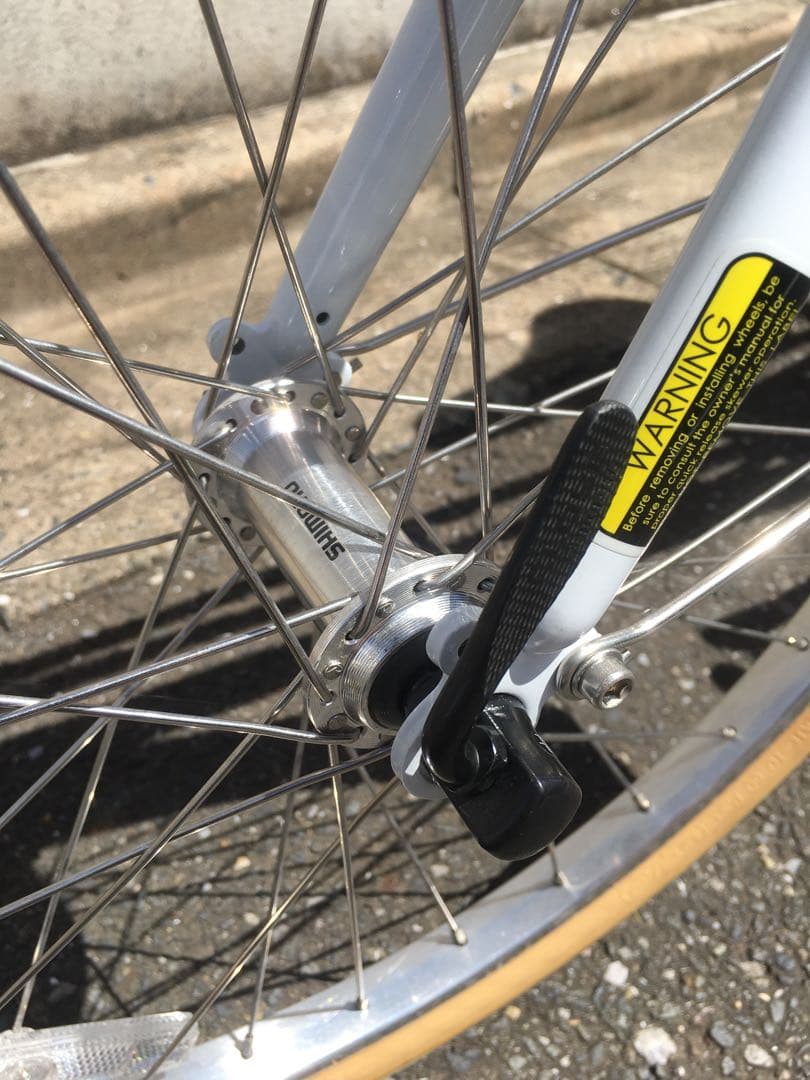 極上品 ミニベロ ラレー ホワイト チャリ 自転車 20インチ 新車