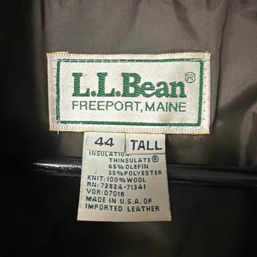 9*u様 美品 80s L.L.BEAN A-2 ジャケット　A2 44 レザー
