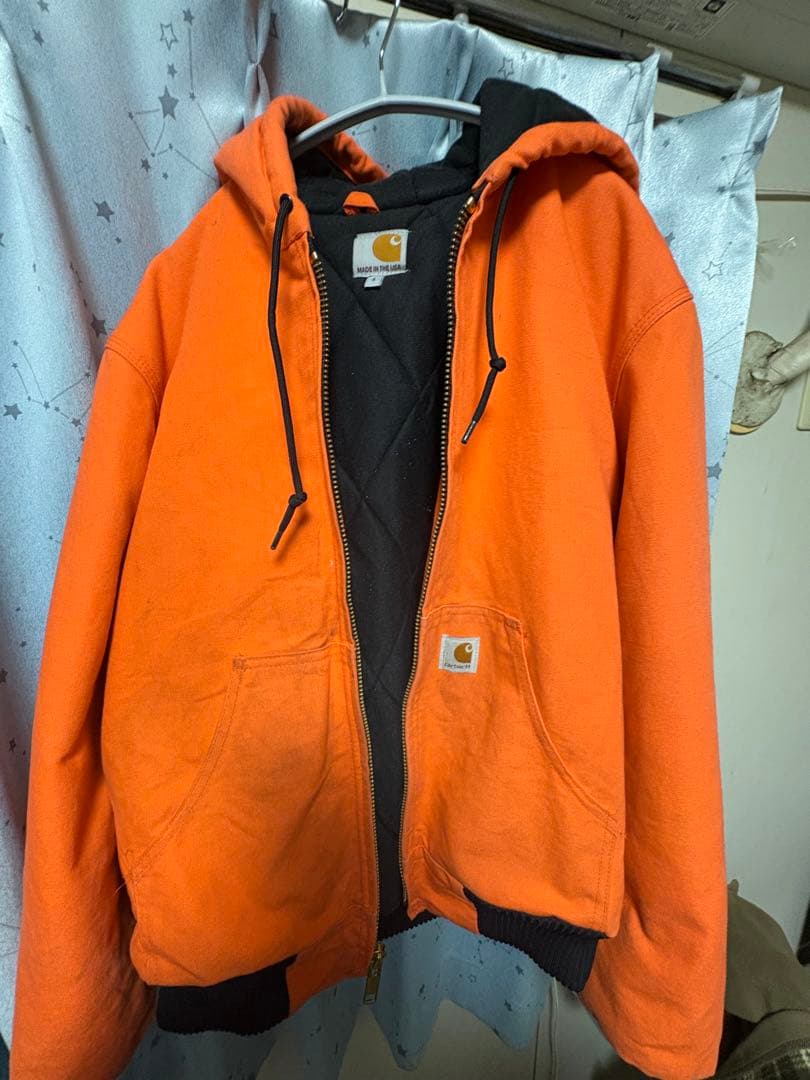 Carhartt アクティブジャケット　USA製　オレンジ[希少]