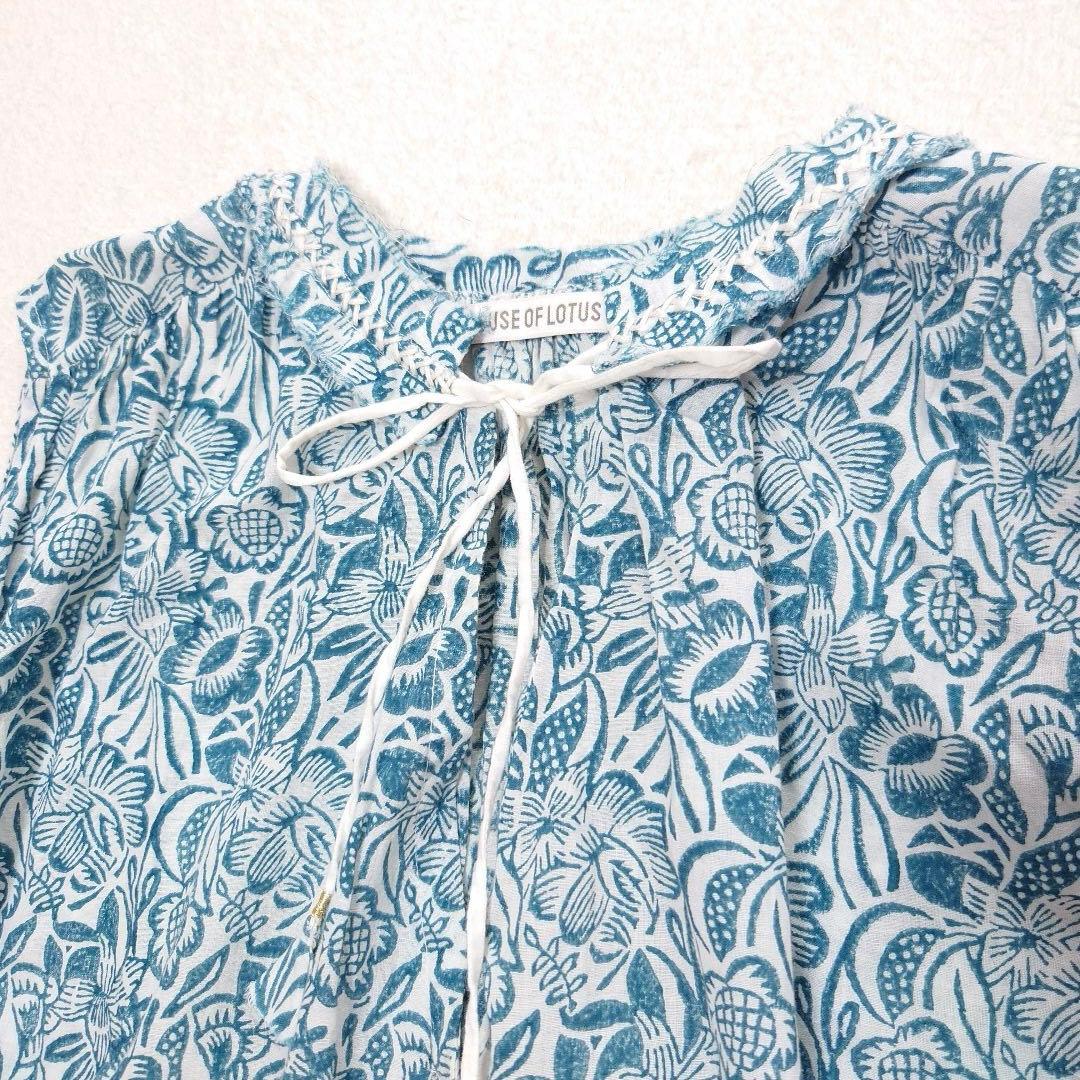 HOUSE OF LOTUSコットンノースリーブワンピース