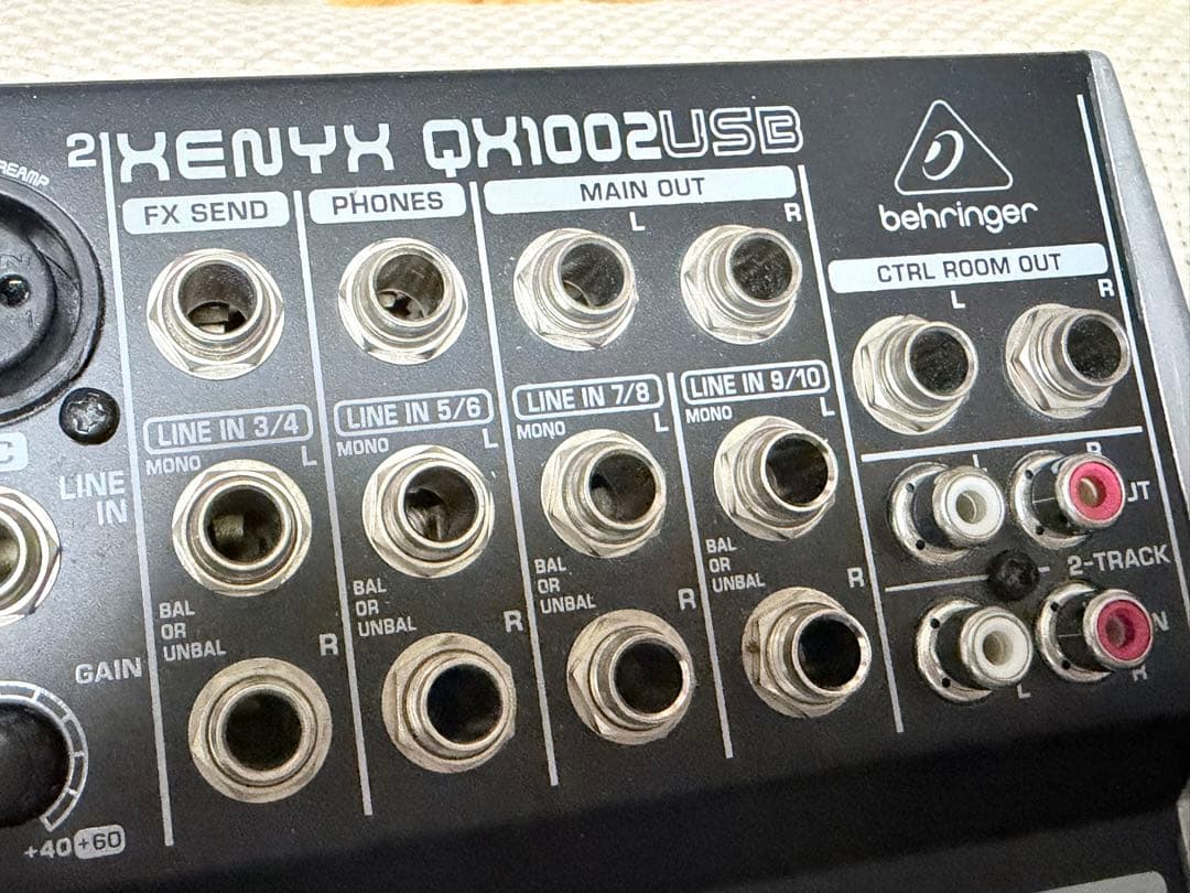 【ベリンガー】XENYX QX1002USB アナログミキサー 10ch