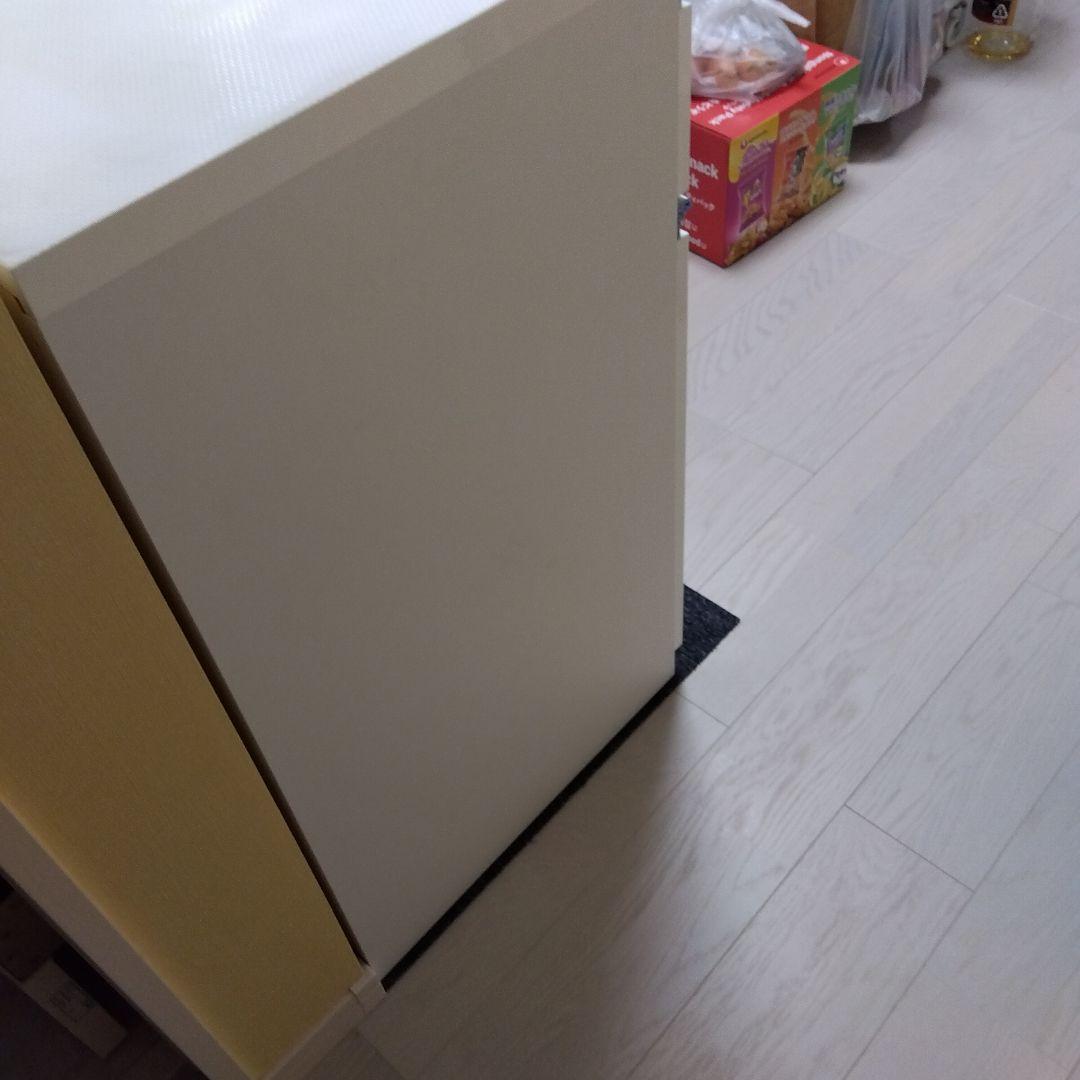 ホワイト キッチンカウンター 引き出し4つ