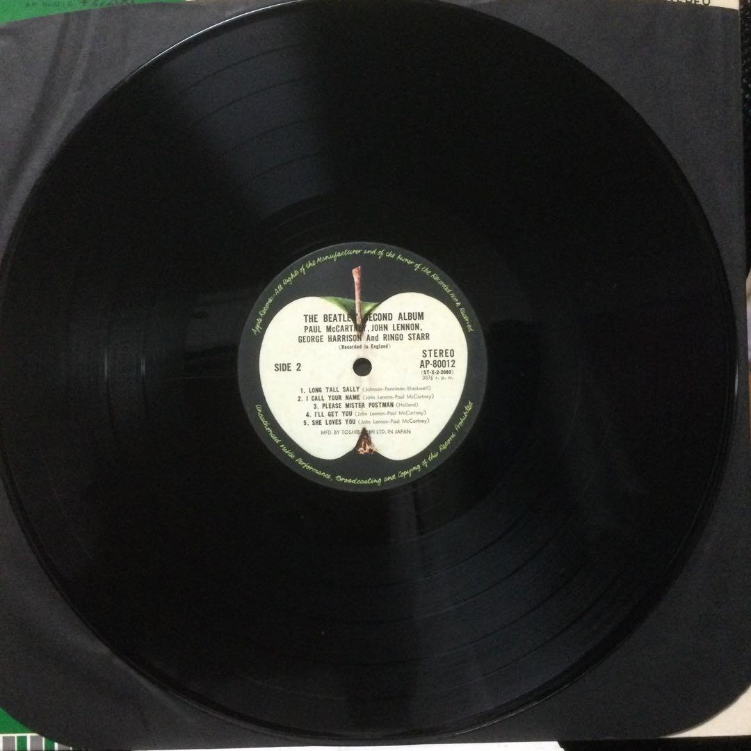 ビートルズ　珍品‼️ セカンド・アルバム　版ずれエラージャケット　帯付き美盤