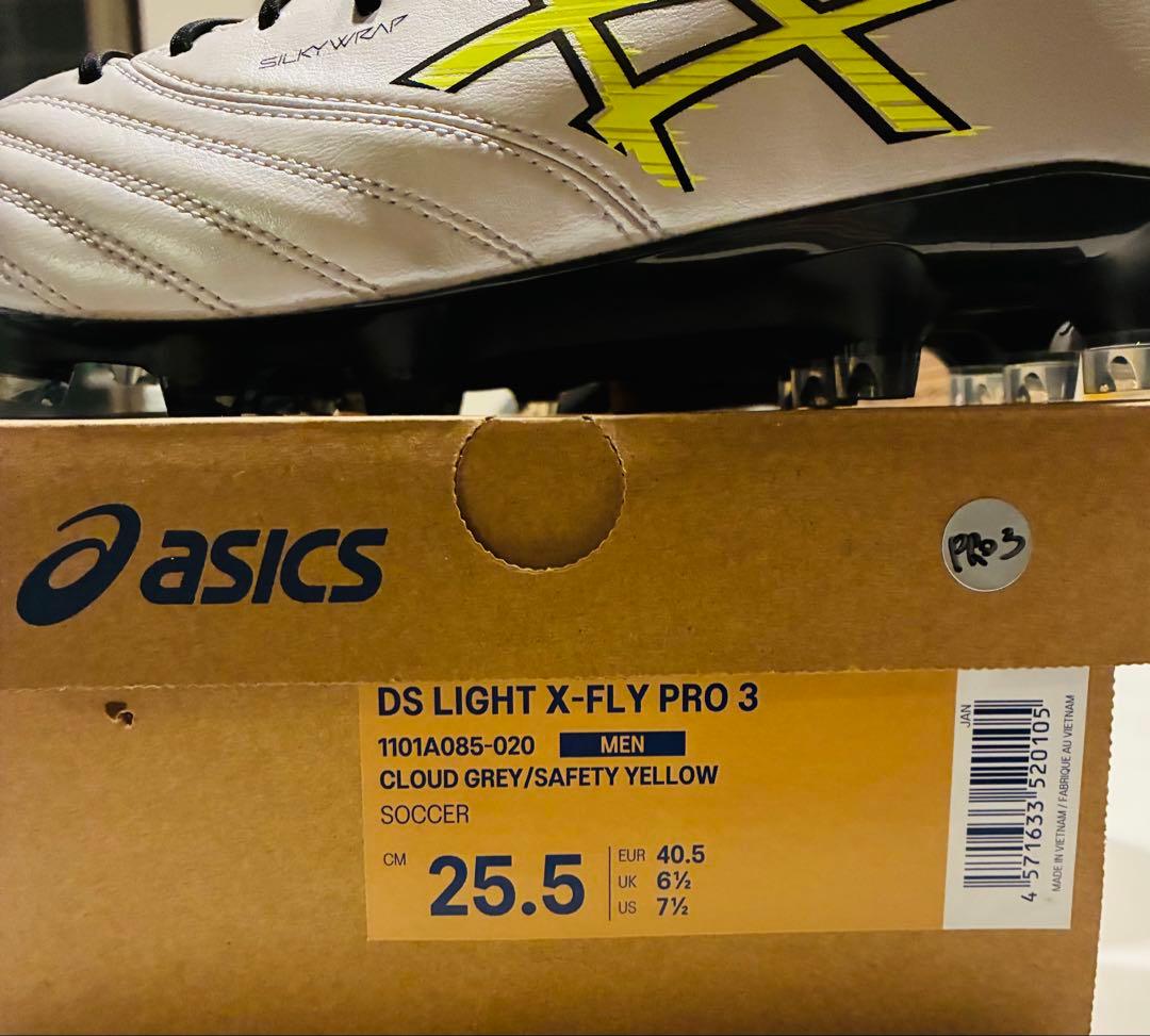 アシックスDS LIGHT X-FLY PRO 3(グレー×イエロー)25.5㎝