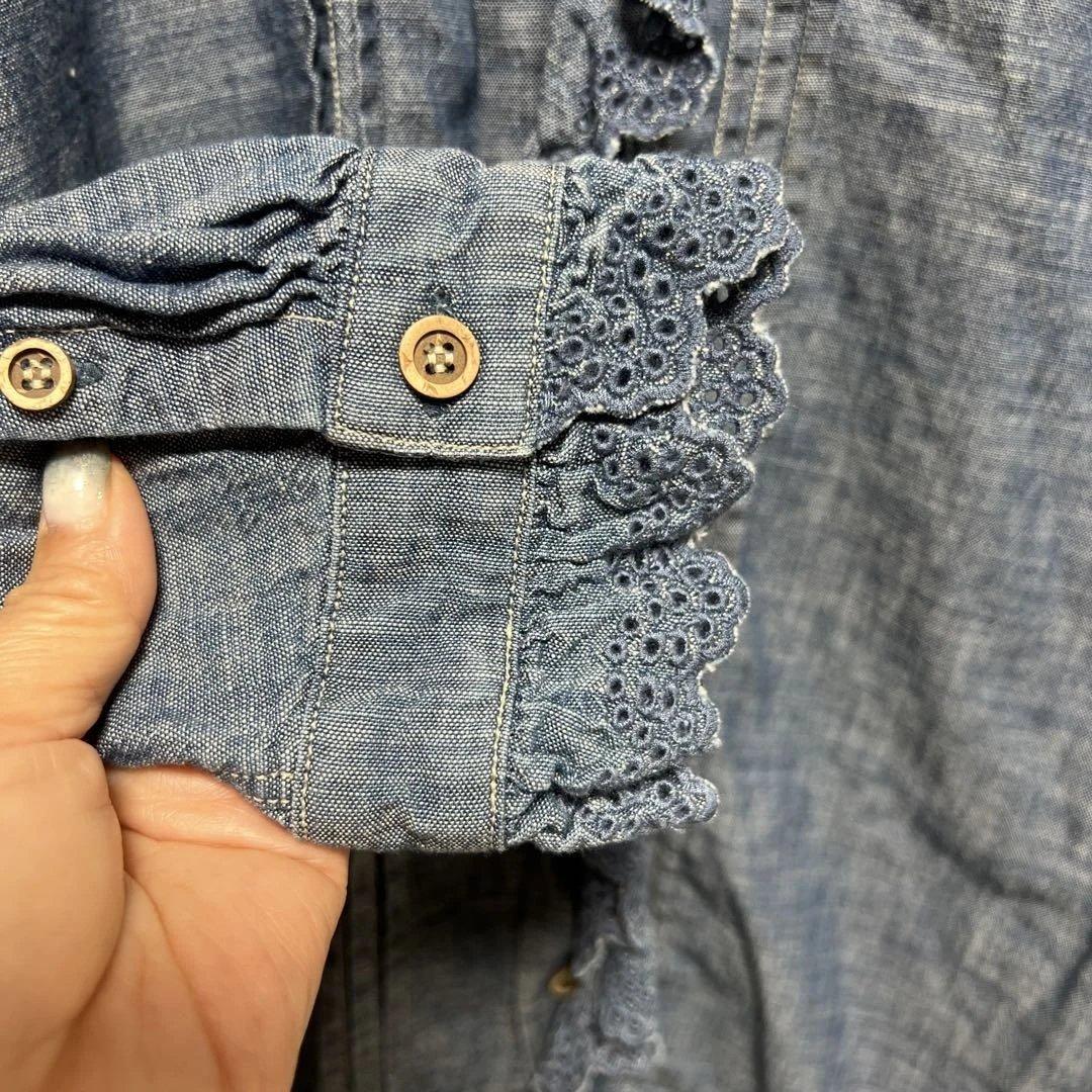 45Rインディゴ インドカディブラウス