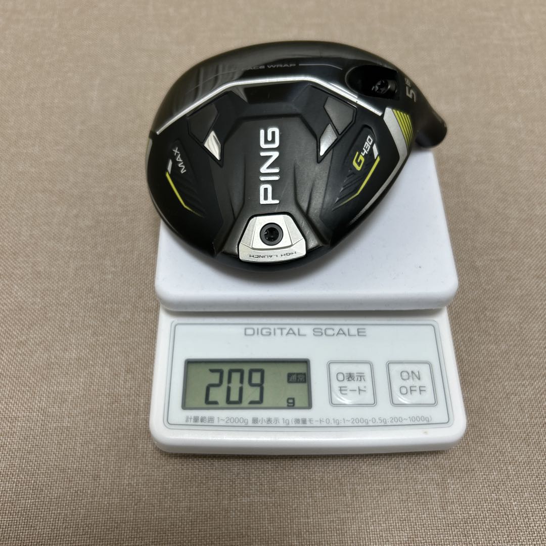 ピン G430 MAX HL フェアウェイウッド5番 ヘッド ヘッドカバー付き