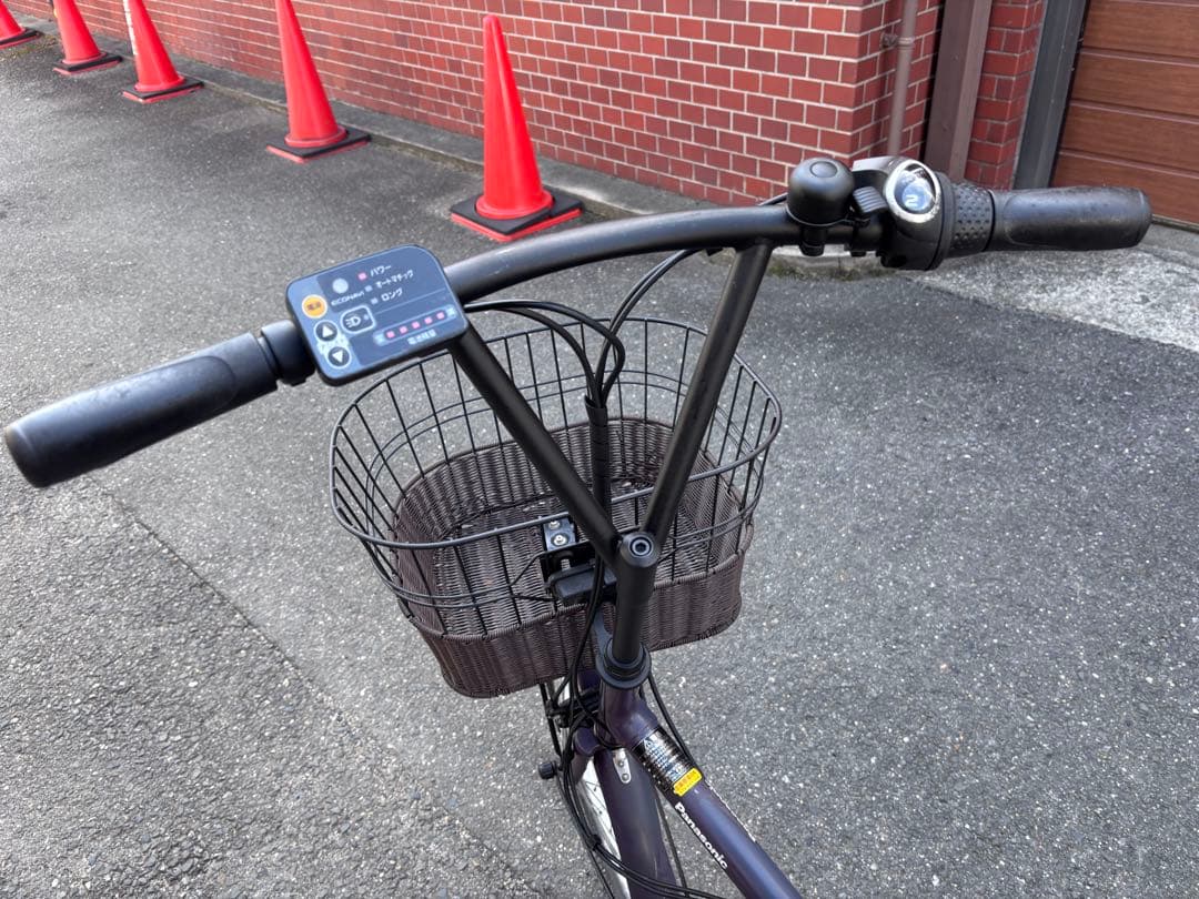 Panasonic sugar drop電動アシスト自転車 前カゴ付き