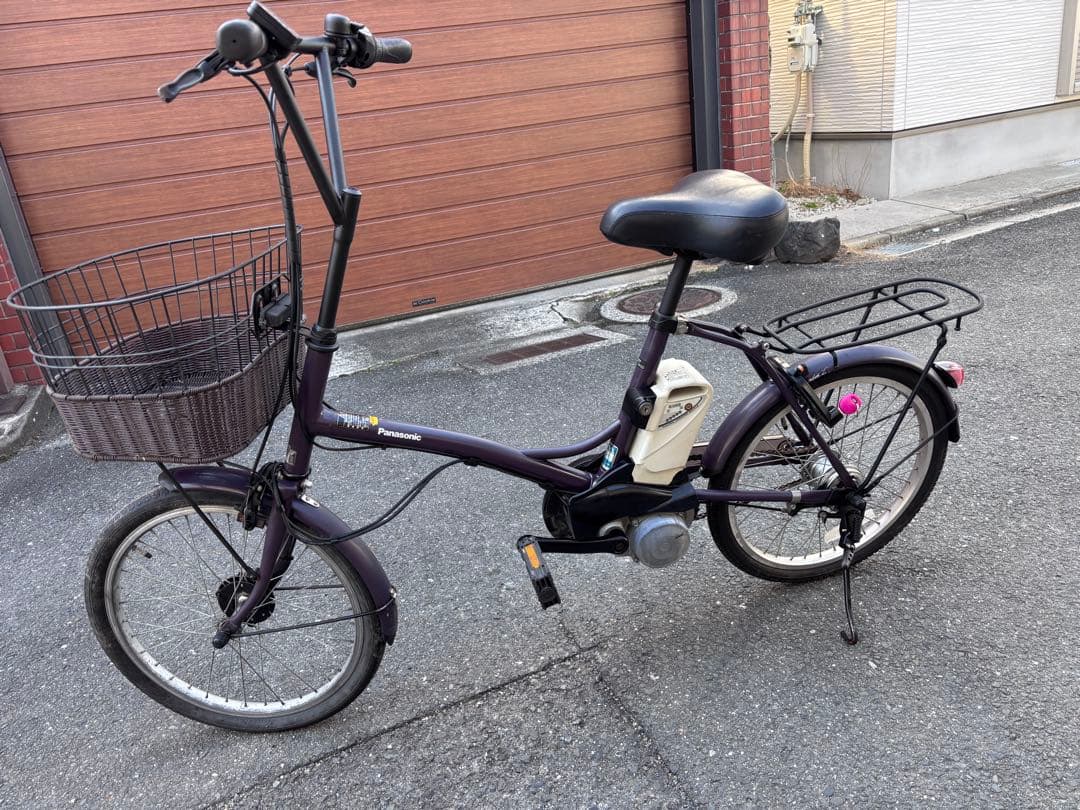 Panasonic sugar drop電動アシスト自転車 前カゴ付き