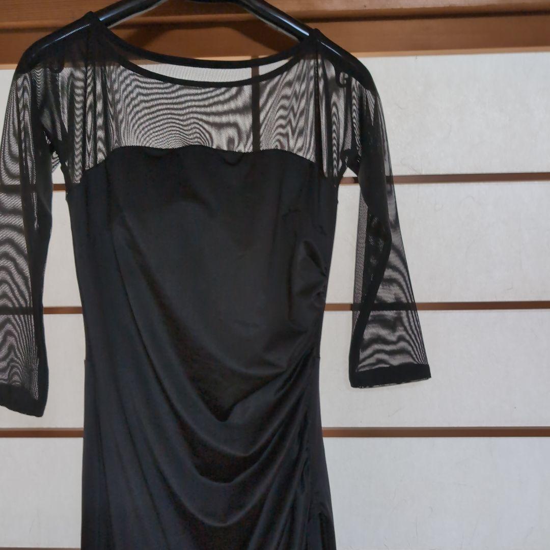 セール　ラテンダンスドレス、社交ダンスウェア　腰くびれ効果　ワンピース