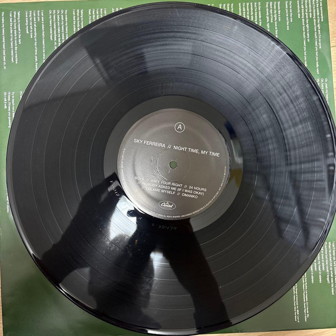 Sky Ferreira Night Time, My Time lp 黒盤レア
