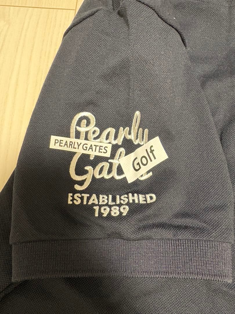 PEARLY GATES ネイビー ゴルフ ポロシャツ